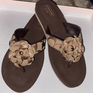 Coach Signature Thongs/Flip Flops